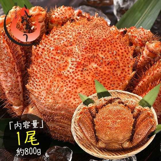 毛蟹 毛がに 毛ガニ 800g前後1尾 北海道産 8,208円