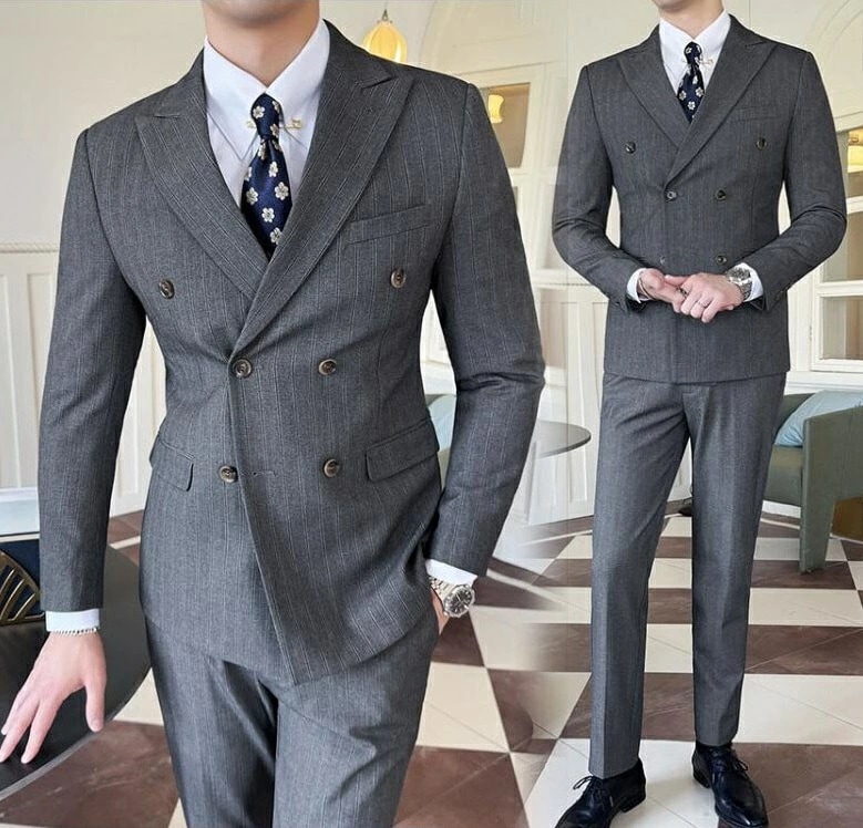 2色スリーピーススーツ 3ピース 通勤 フォーマル スリムスーツ メンズスーツ 3点セット カジュアルスーツ セットアップ 細身 スタイリッシュ おしゃれ オシャレ 結婚式 成人式 3ピーススーツ メ
