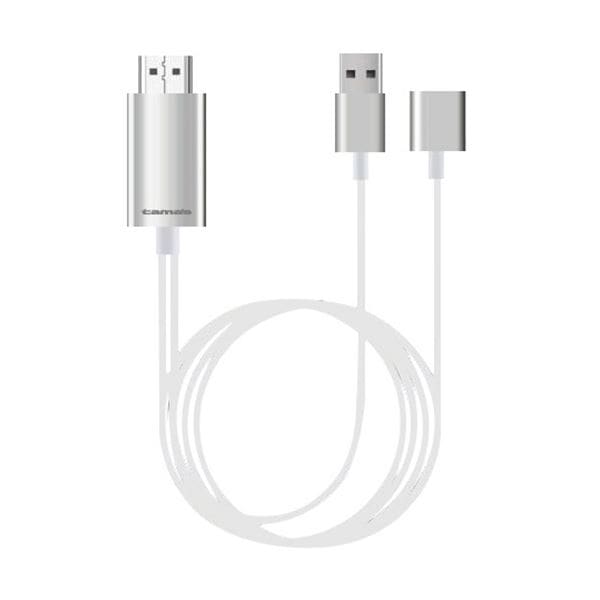 （まとめ）iPhone用HDMIケーブル 2.0m ホワイト TSK72H20W 1本[x3]