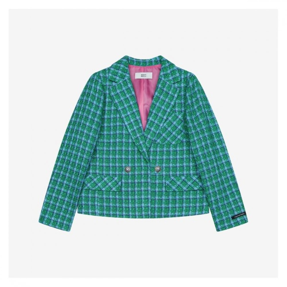 [ベスティヴェリ] 輸入生地ツイードジャケット（BKJAB2105）