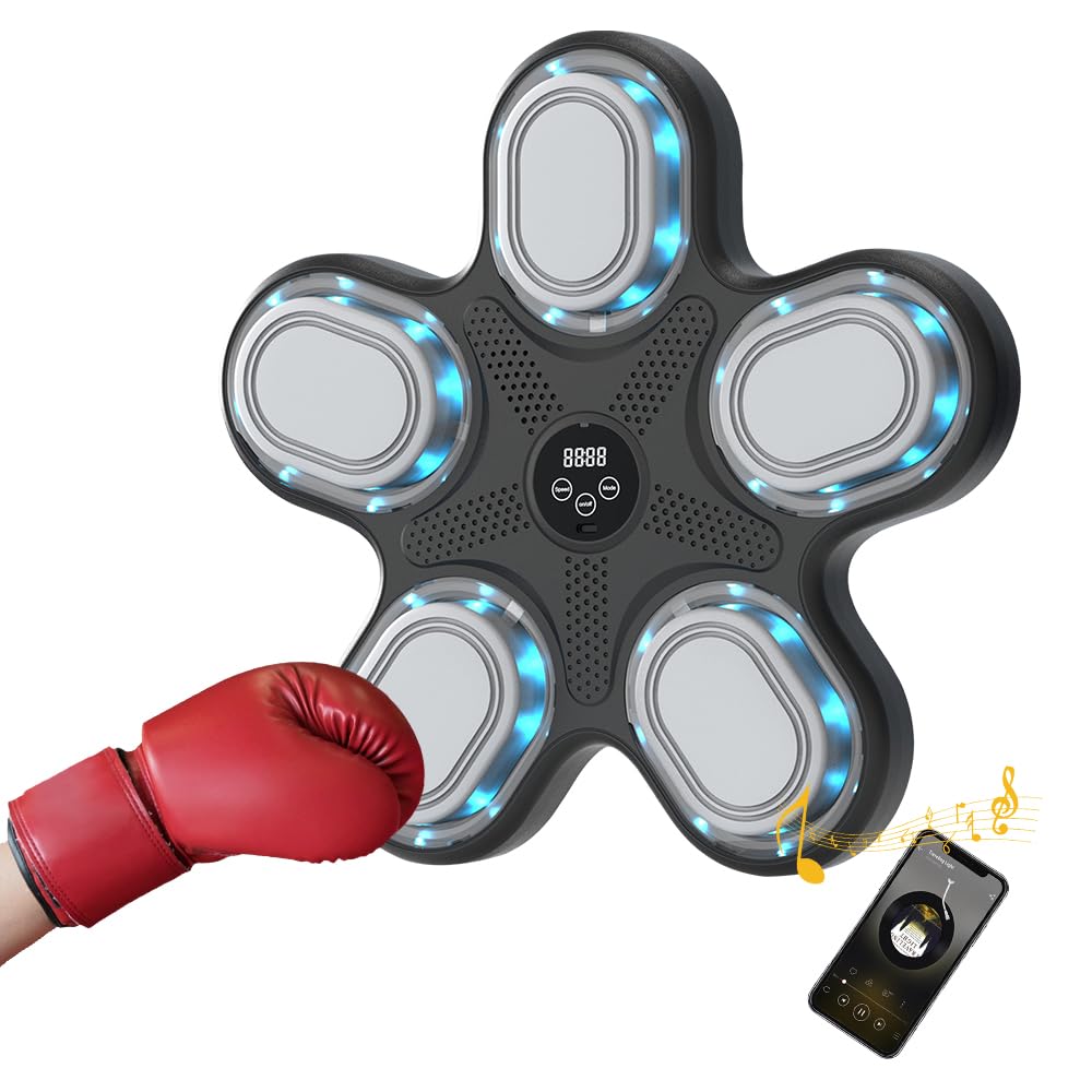 音楽ボクシングマシン ミュージックボクシングマシン Bluetooth機能付き ブルートゥース スマホ接続 壁掛け型 トレーニング機器 音楽再生 トレーニング スポーツ エクササイズ 子供 大人 室内