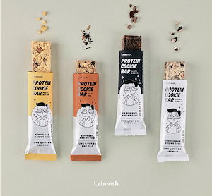 プロテイン プロテイン クッキーバー4個 ダイエットお菓子（低カロリー）（ブラッククッキークッキーアンドクリームピーナッツバターミルクティーの4つの味）