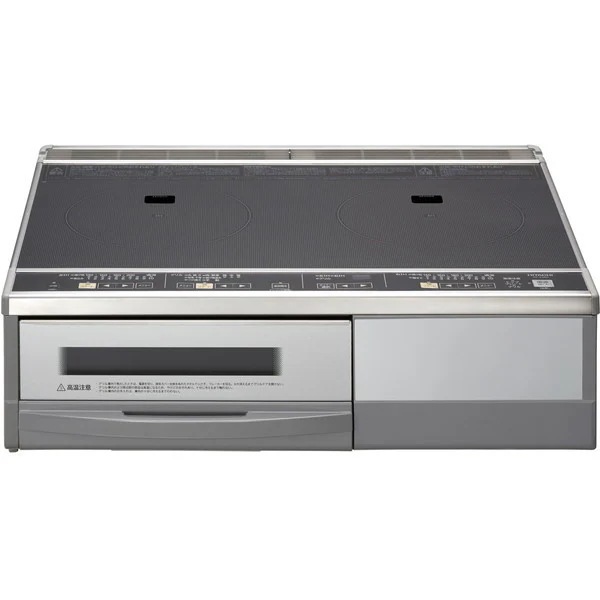 IHクッキングヒーター 2口 据置型 据え置きコンロ IHコンロ IH調理器 卓上IH調理器 IHコンロスタンド付 揚げ物 一人暮らし 新生活 家族 自炊 ブラック/シルバー HT-32AG(K)