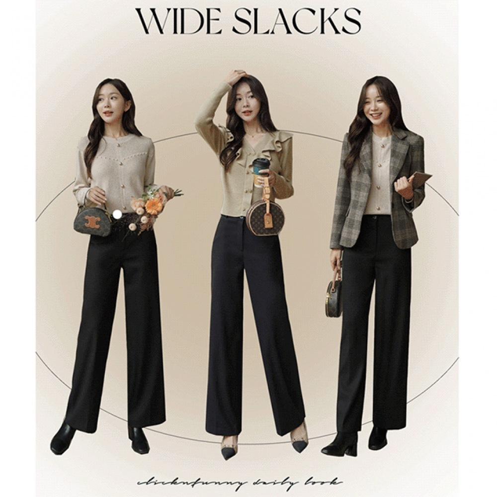 クリック&ファニー [アウターフリース] 防寒ワイドスラックス [SMLサイズ]