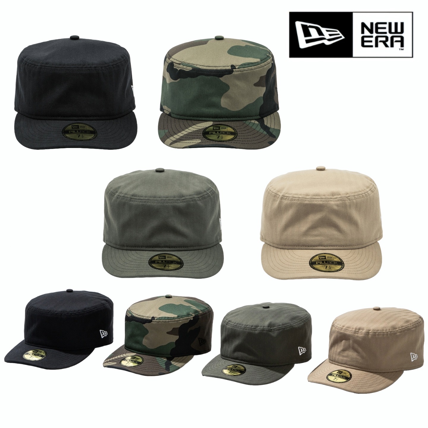 HERITAGE SERIES PILLBOX, 2025 ヘリテージシリーズ フィルボックス サイズキャップ コレクション カップル帽子 デイリー帽子 刺繍ロゴ
