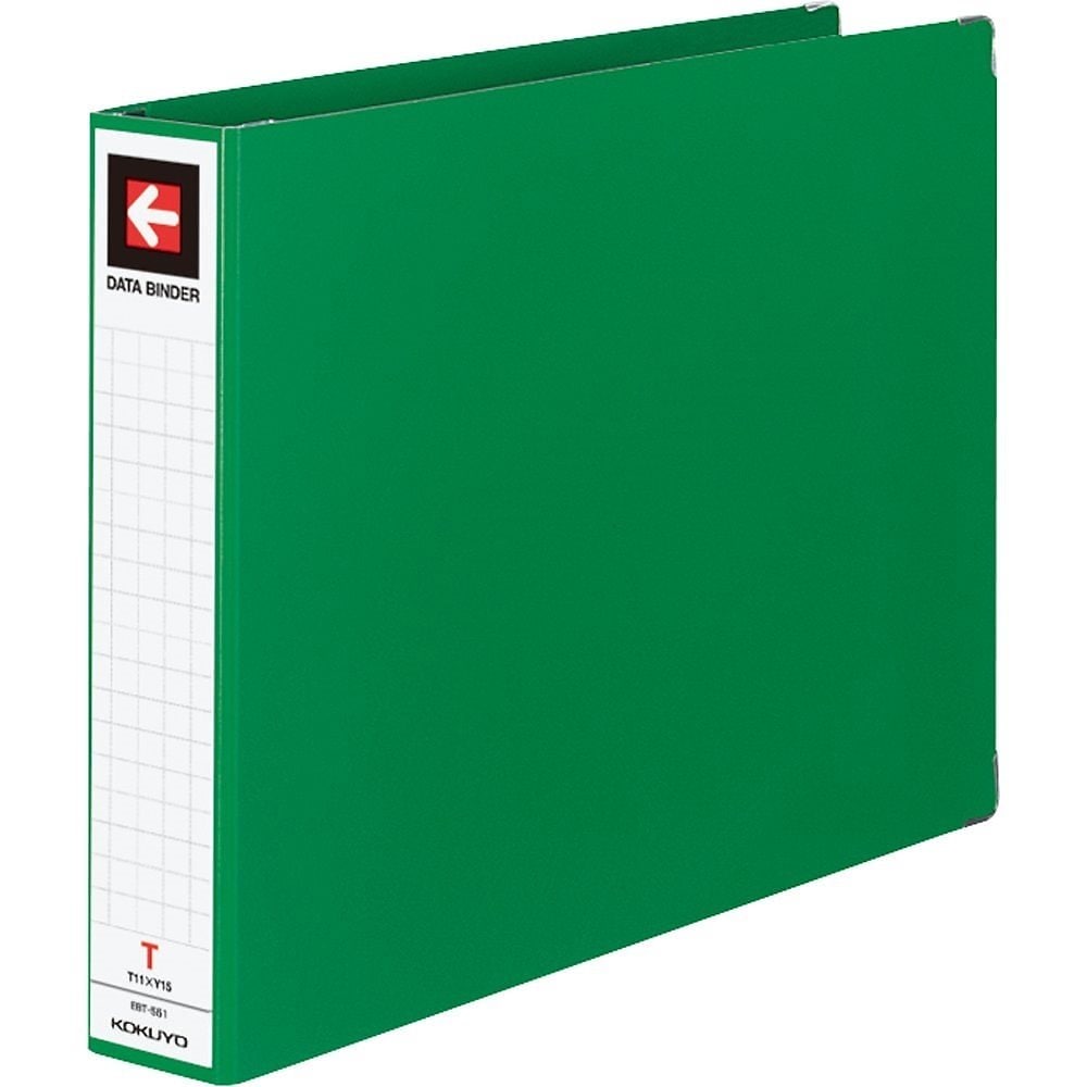 （まとめ買い）データバインダーT バースト用 ワイド 緑 EBT-551G [x3]