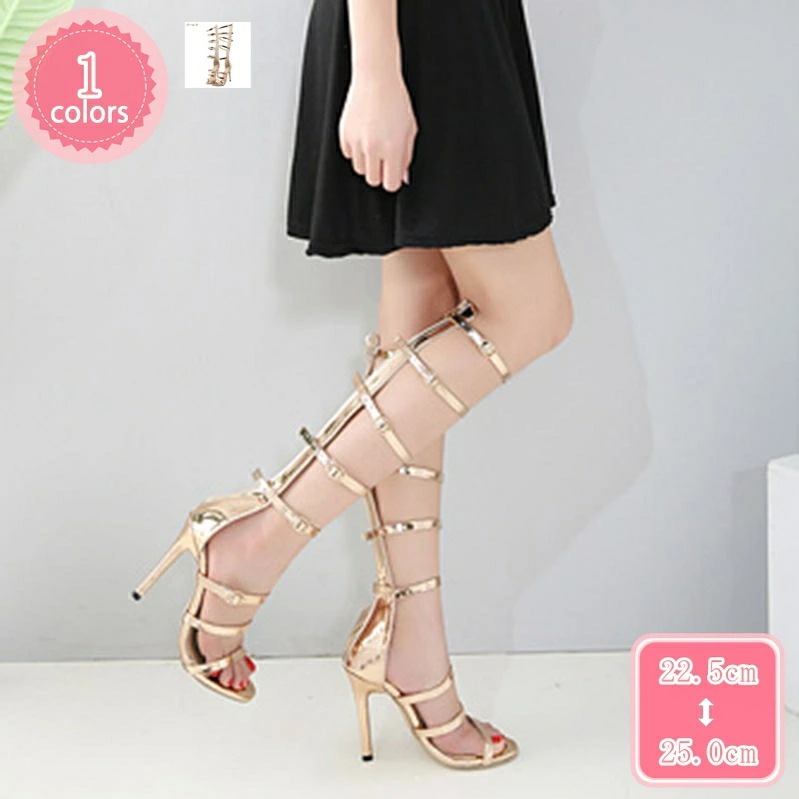 777円OFFクーポン サマーブーツ レディース ロングブーツ 12cm サンダル 美脚 ジッパーブーツ ブーティ 宴会 パーティー 春夏 ピンヒール ファッションサンダル セクシー 婦人靴 ストラッ