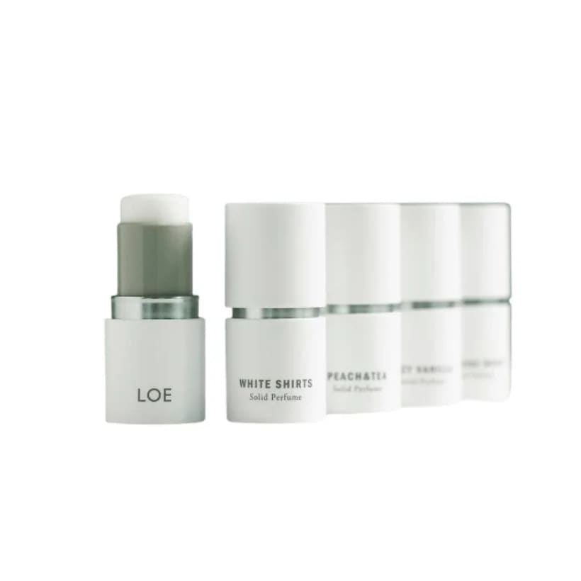 ソリッドパフューム（スティック）6.5g #White shirts, Sincere wood, Lazy valilla, Peach&Tea,Rose chiffon