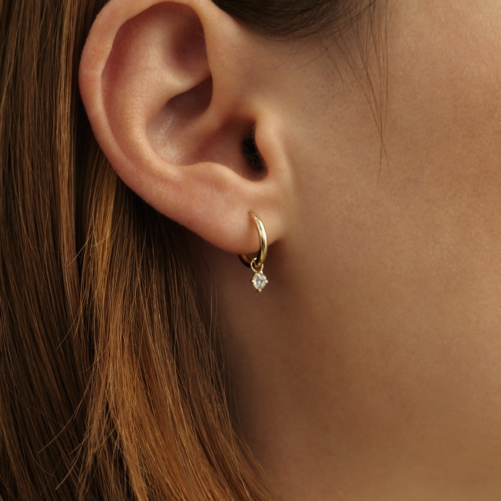 LUNNE 14k シグネチャーストーンチャーム K14ゴールド #LCC01