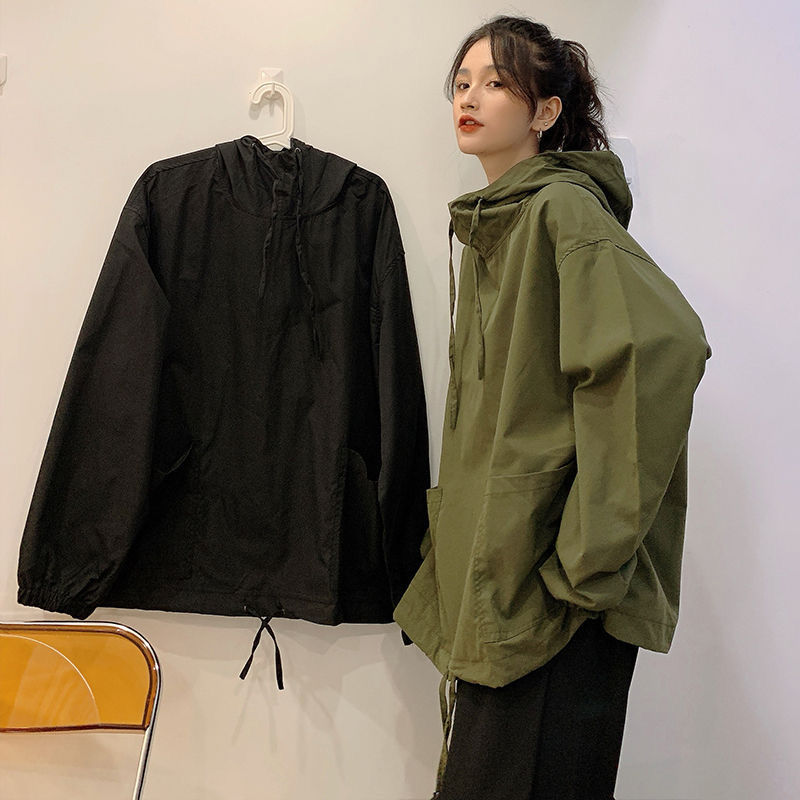 薄手タイプの衛衣婦人服新型ゆったり気だるい風工装BFパーカー