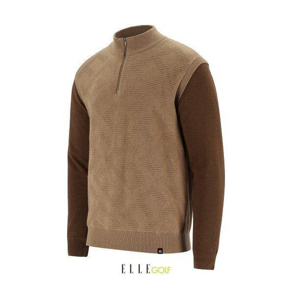 24 男性冬パターン ハーフジップ ニットセーター 6K73402-200_BP