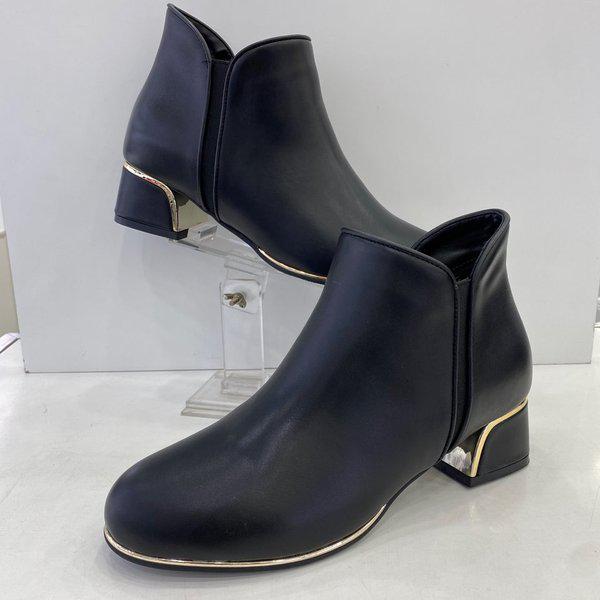 女性セミフォーマルアンクルブーツ PFDWSB868BK HSYS3A GN