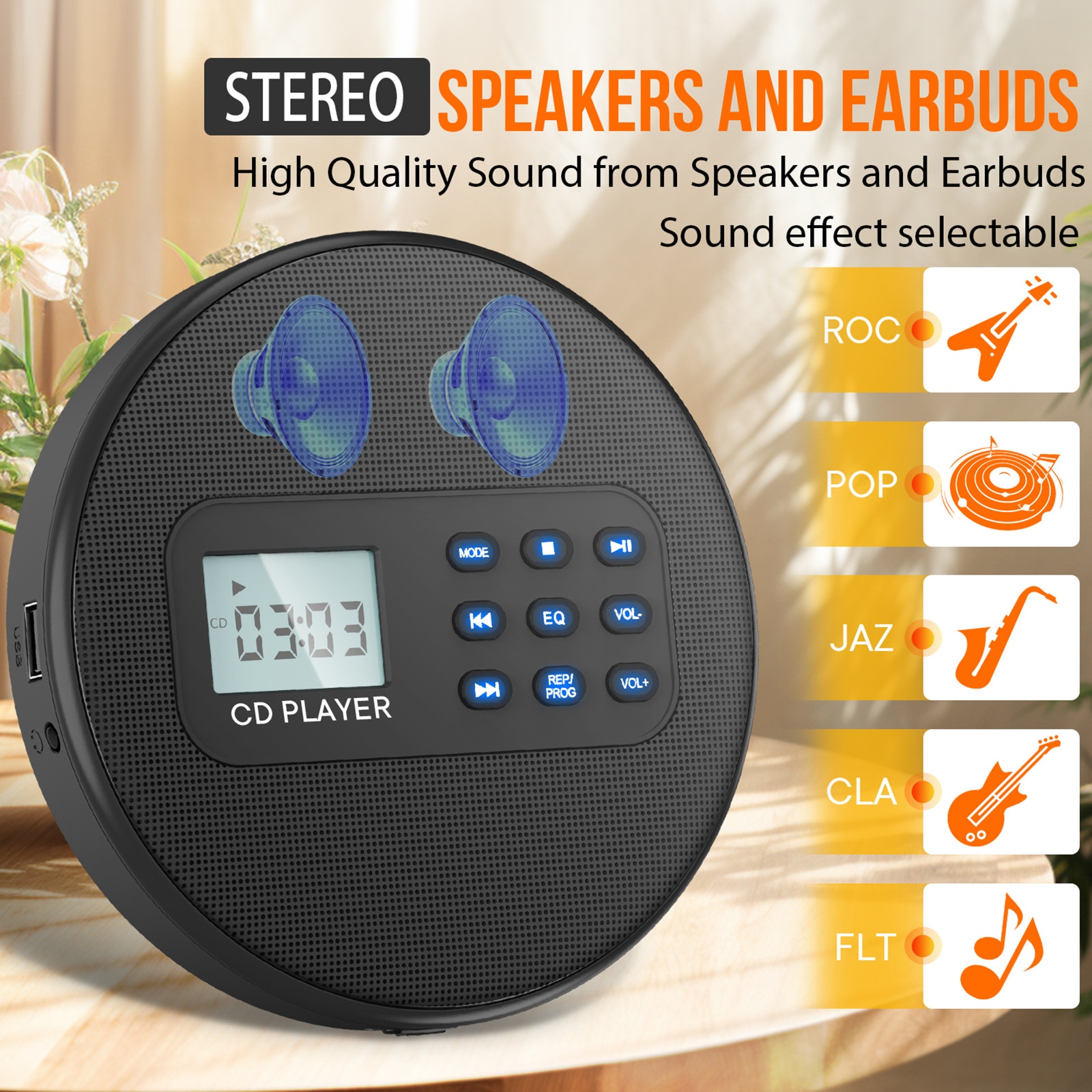 cdプレーヤー Cd プレーヤー ホーム ミュージック ディスク アルバム ディスク ウォークマン Cd プレーヤー デュアル スピーカー