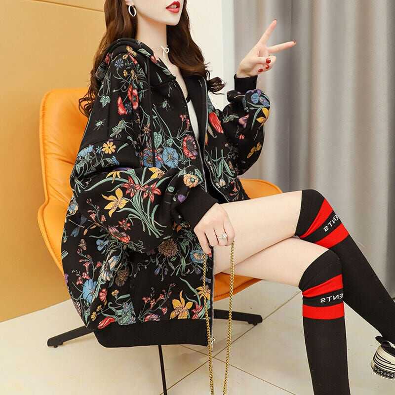 個性的 トップス アウター パーカー フーディー 袖あり 長袖 裏起毛 ベルベット かわいい 大人可愛い シンプル カジュアル 大人 おしゃれ お洒落 かっこいい レトロ アジアン エスニック wto