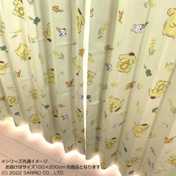 サンリオ ポムポムプリン カーテン 2枚組 100×200cm SB-608-S