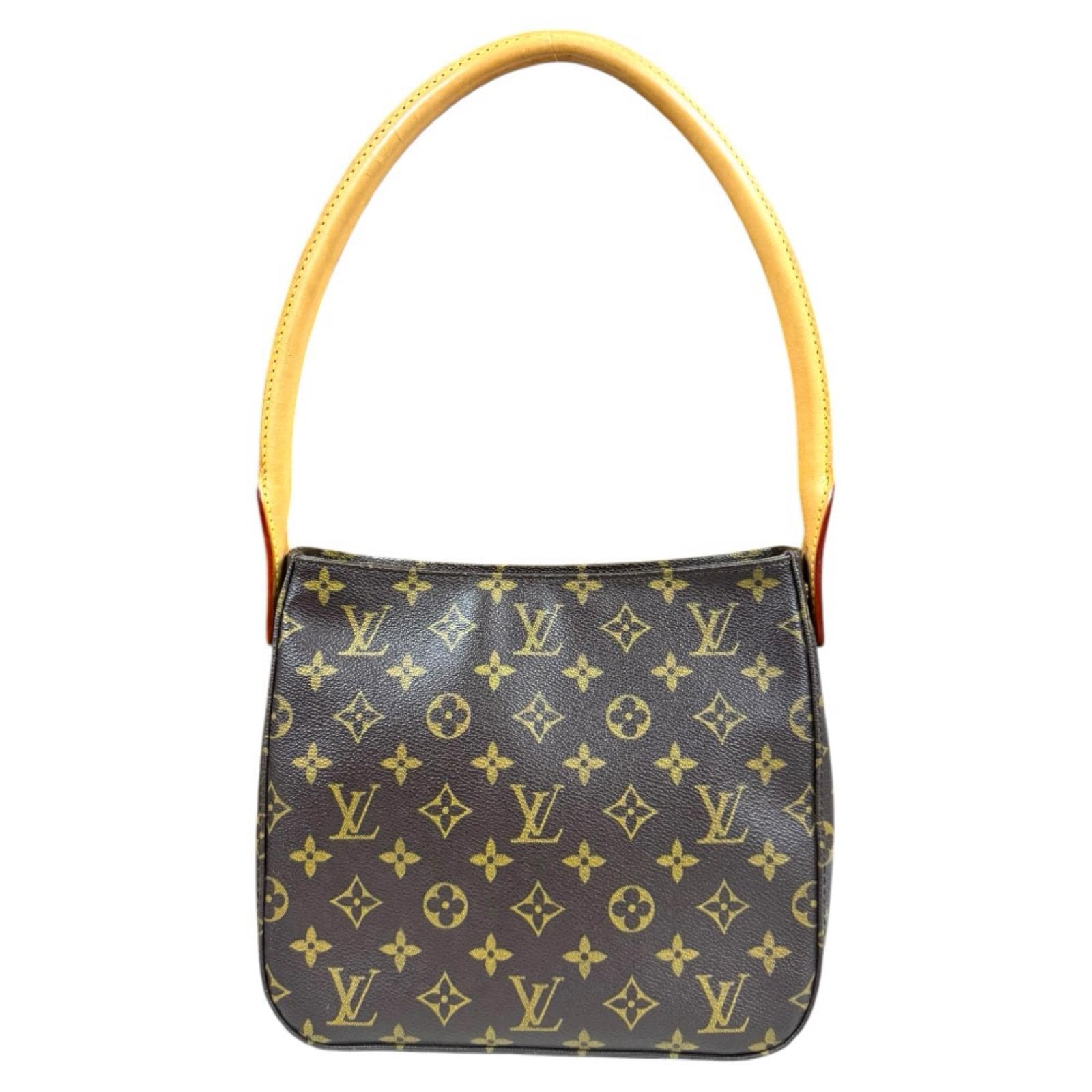 ルイヴィトン ルーピングMM モノグラム ショルダーバッグ モノグラムキャンバス M51146 ブラウン LOUIS VUITTON 中古