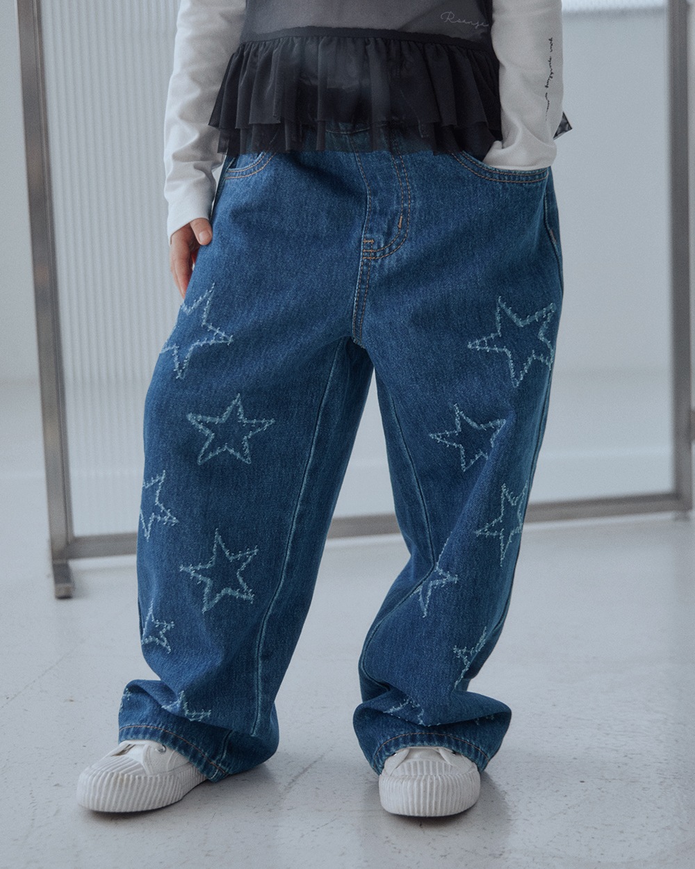 星座デニムパンツ