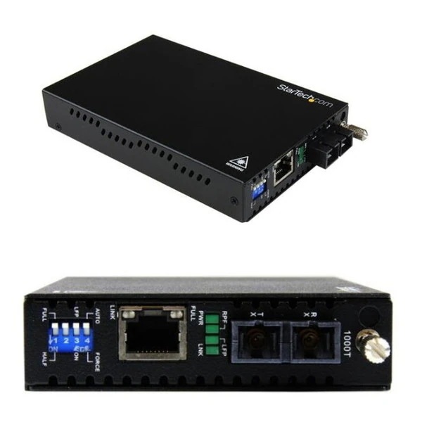 ET91000SC2 [ギガビットイーサネット光メディアコンバータ マルチモード対応 ギガビットイーサネット(1000Base-T) - 光ファイバ(100BASE-SX) 最大550m延長 RJ-4