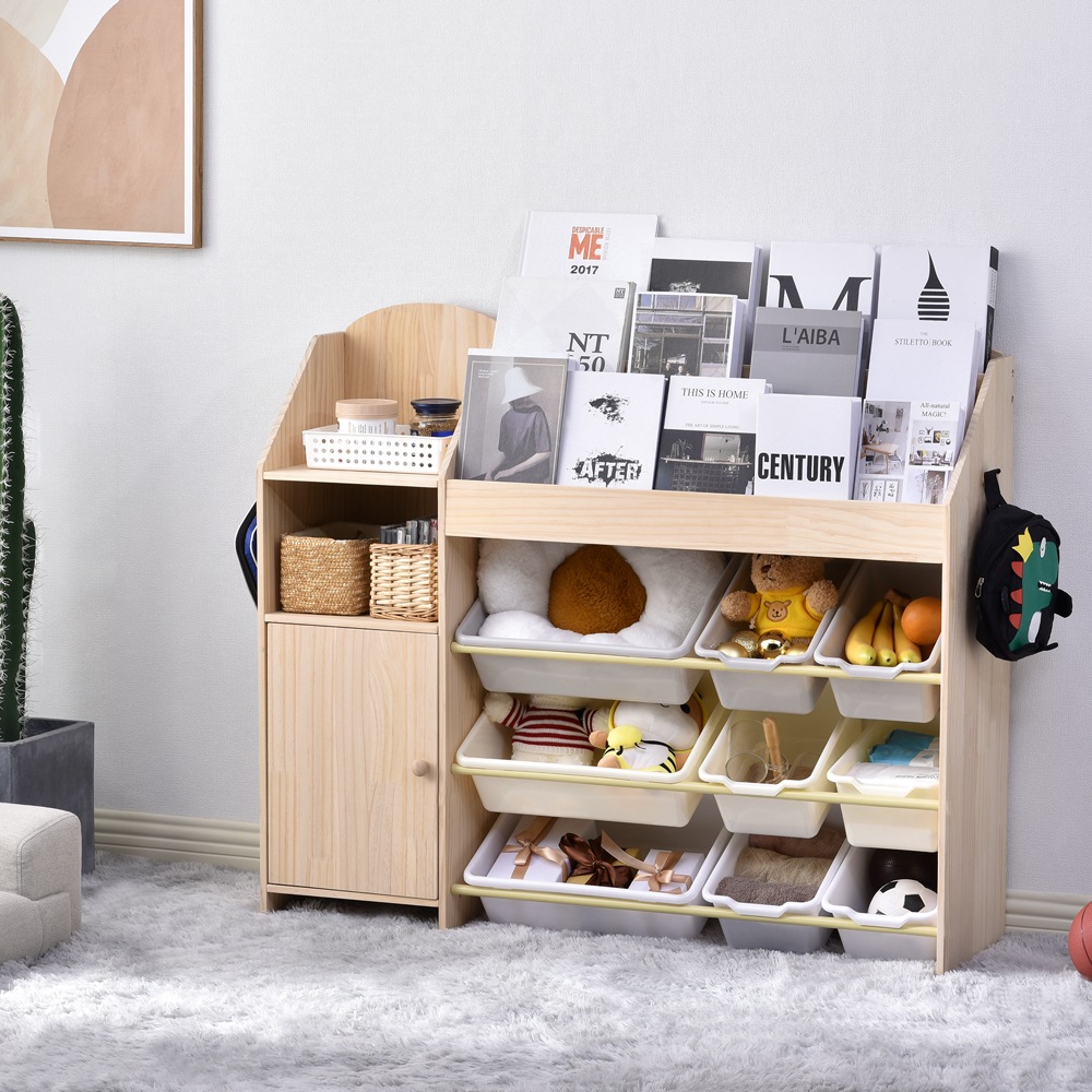 即納 絵本棚 絵本ラック 本棚 収納 天然木 引き出し 玩具箱 ラック ボックス 大容量 収納ボックス キッズ収納 子供用 子供部屋 おもちゃ収納 おもちゃ箱