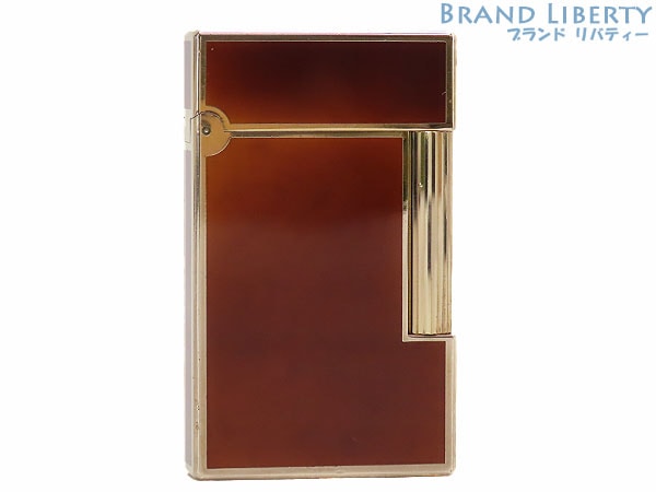 レア美品デュポンLIGNE2ライン2モンパルナスローラーガスライターグラデーションピンクゴールドブラウン