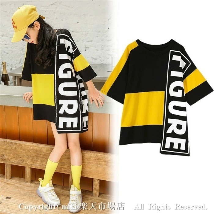 【即納】ヒップホップダンス衣装 トップス キッズ 原宿系ダンス衣装 キッズダンス ヒップホップ ダンス Tシャツ 女子 ズボン 半袖 アルファベット Tシャツ ガールズ ジャッズ 演出服