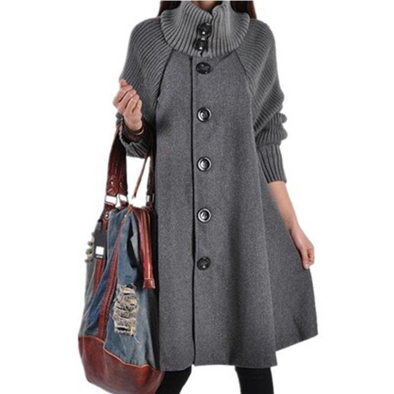 レディースファッションコートレディースアウターウール混コートスプリングコートAラインオシャレOL通勤大きいサイズ秋冬