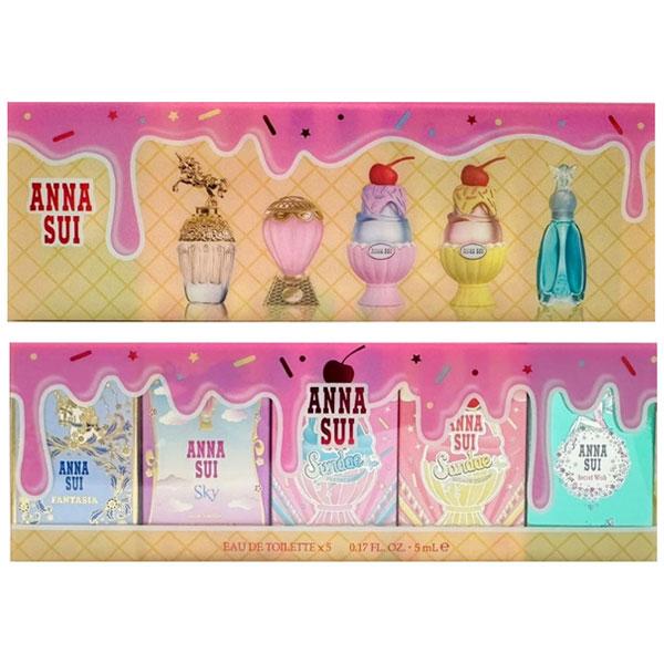 アナスイ ミニチュア コンパクト コレクション 5ml×5本 コフレ セット 2024 【ミニ香水】 ANNA SUI