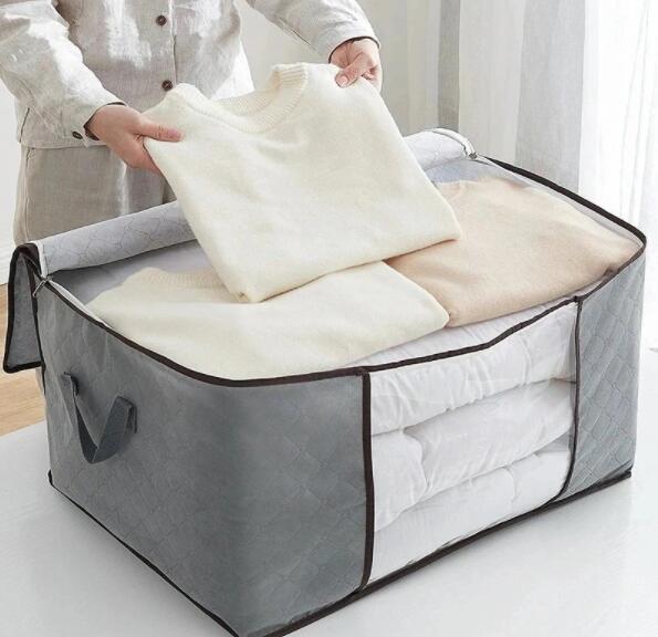 品質いいな 布団収納 布団収納袋 同色2枚セット 布団 収納 衣類収納 立てられる 布団袋 羽毛布団 収納袋 衣類収納袋 大容量