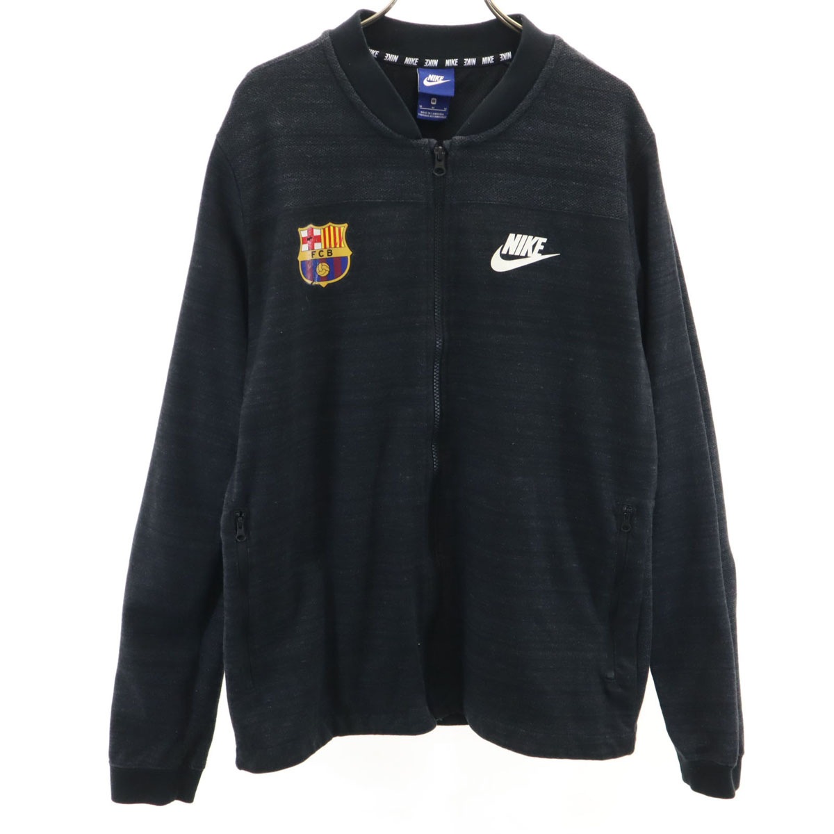 バルセロナ ジップジャケット M グレー系 FCB メンズ 古着