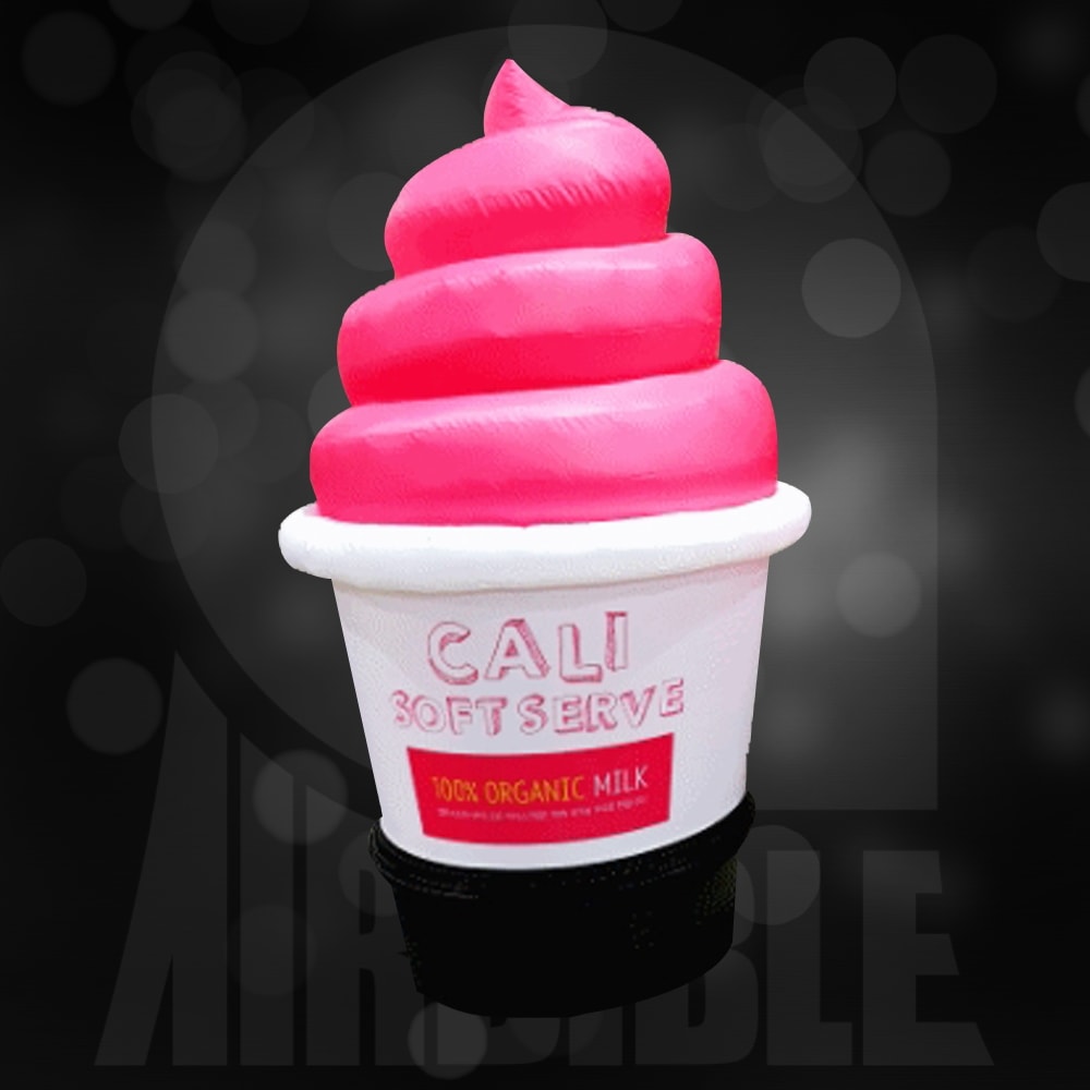 [アイスクリーム 8] エアー看板 目立つ看板 立体看板 広報看板 大型看板