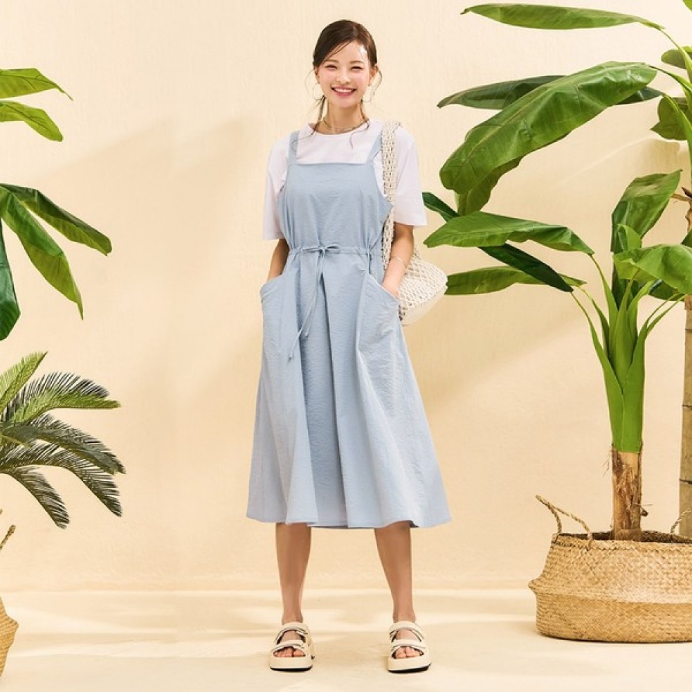 [チェースカルト] レディースクリンクルビスチェドレス-EBRG6175C0D