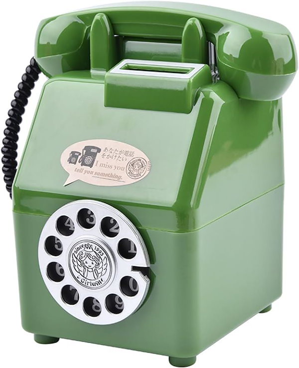 Qoo10] 貯金箱 公衆電話型 レトロ アンティーク