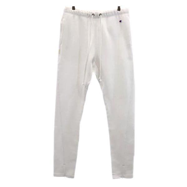 エヌハリウッド コラボ スリム リバースウィーブ スウェットパンツ XL ホワイト系 N.HOOLYWOOD ダブルネーム メンズ