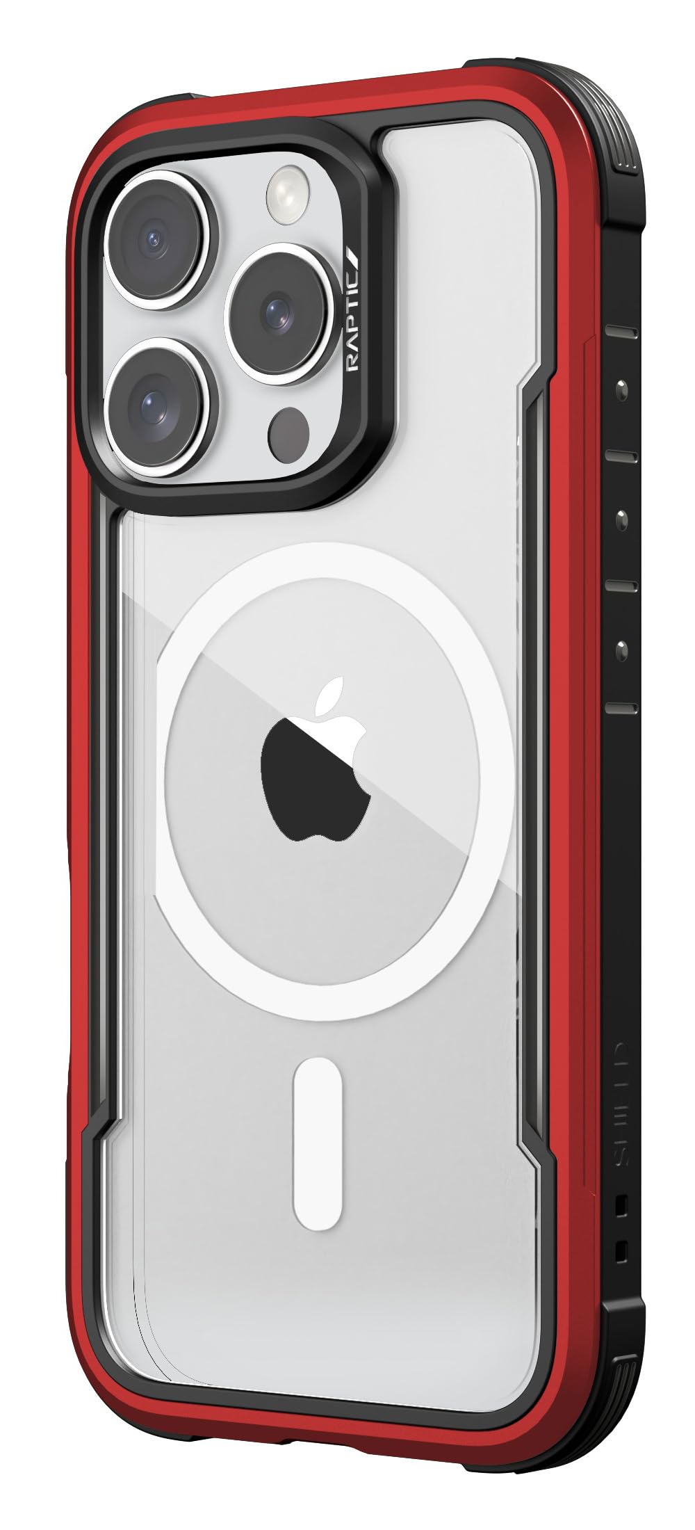 【RAPTIC】 iPhone 16 Pro Max 対応 ケース クリア MagSafe 対応 耐衝撃 米軍 MIL規格 スマホケース アルミ フレーム マグセーフ スマホカバー [ iPhone1