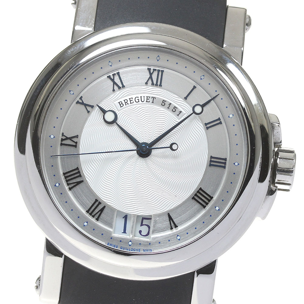 ブレゲ Breguet 5817ST/12/SV0 マリーンII ラージデイト 自動巻き メンズ _845622【中古】