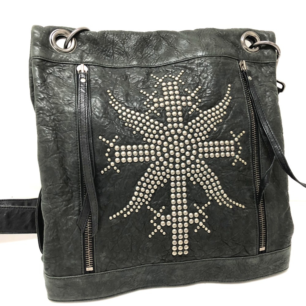 THOMAS WYLDE トーマスワイルド ショルダーバッグ 2WAY カバン ハンドバッグ レザー ブラック