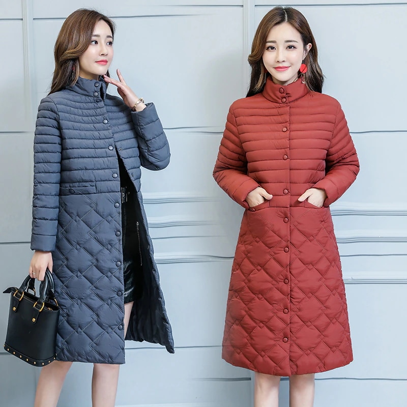 Hot!!!製品 気質 中綿コート レディース ロング丈 軽い 冬服 アウター 中綿ダウンコート 中綿ジャケット 無地 ダウン風コート 暖かい 体型カバー スリム 防寒