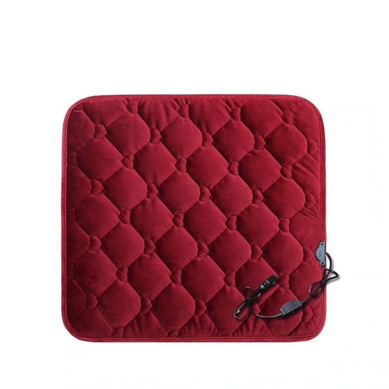 メガ割 ホットカーシート シートヒーター シングル ヒートクッション 車専用 自動車用 シートカバー 座布団 カーシート DC12V 車載 防寒 温度調節