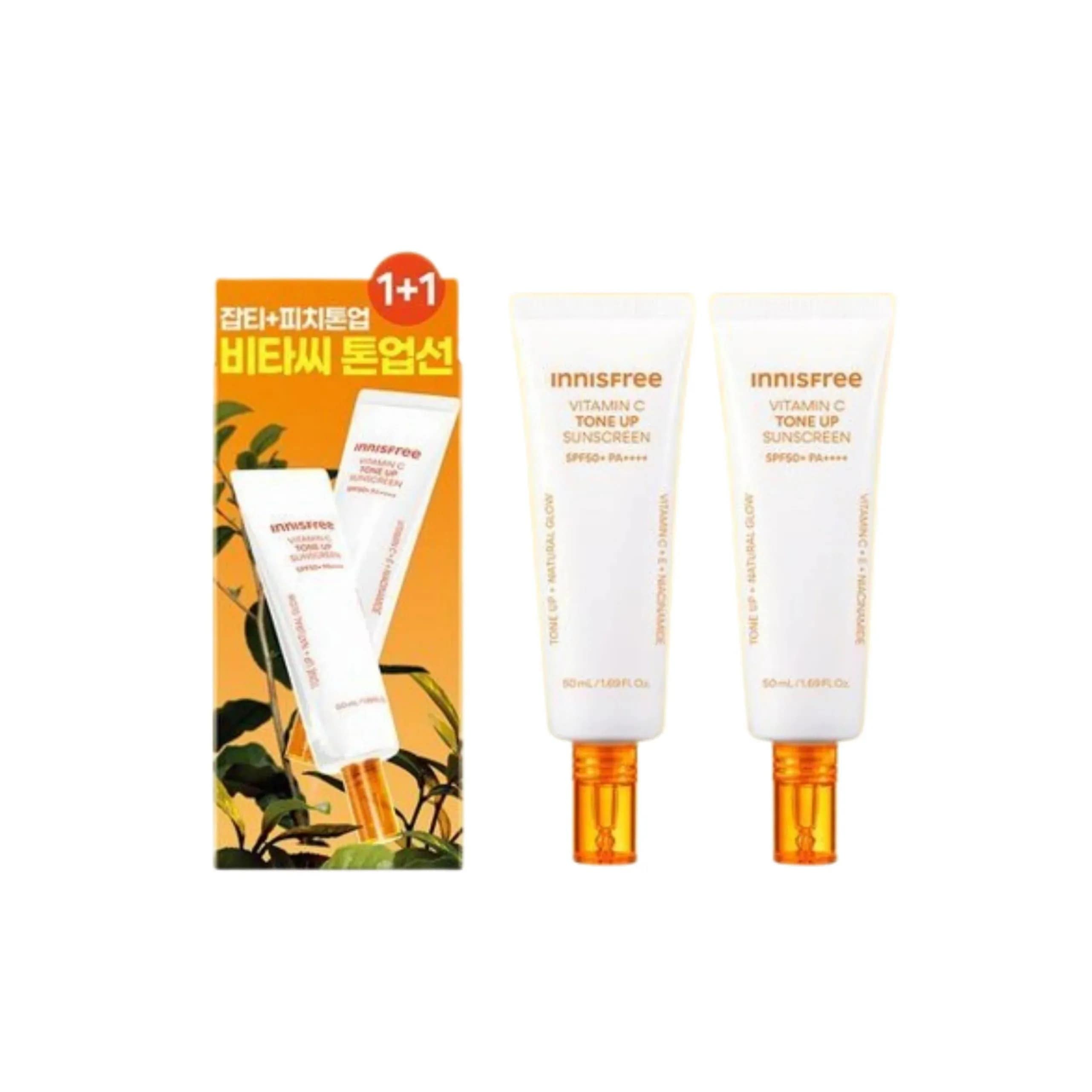 [25SS/New] ビタミンC くすみ トーンアップ サンスクリーン 50ml+50ml