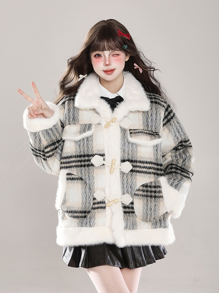 人気SALE2025秋冬 ふっくら中綿 あたたかい冬 韓国防寒あったか暖かいかわいい厚手アウター白羽織るハイネックファッション系大人ゆったりカジュアルストリートスタンドネックにサイズ丈シルエットレディ
