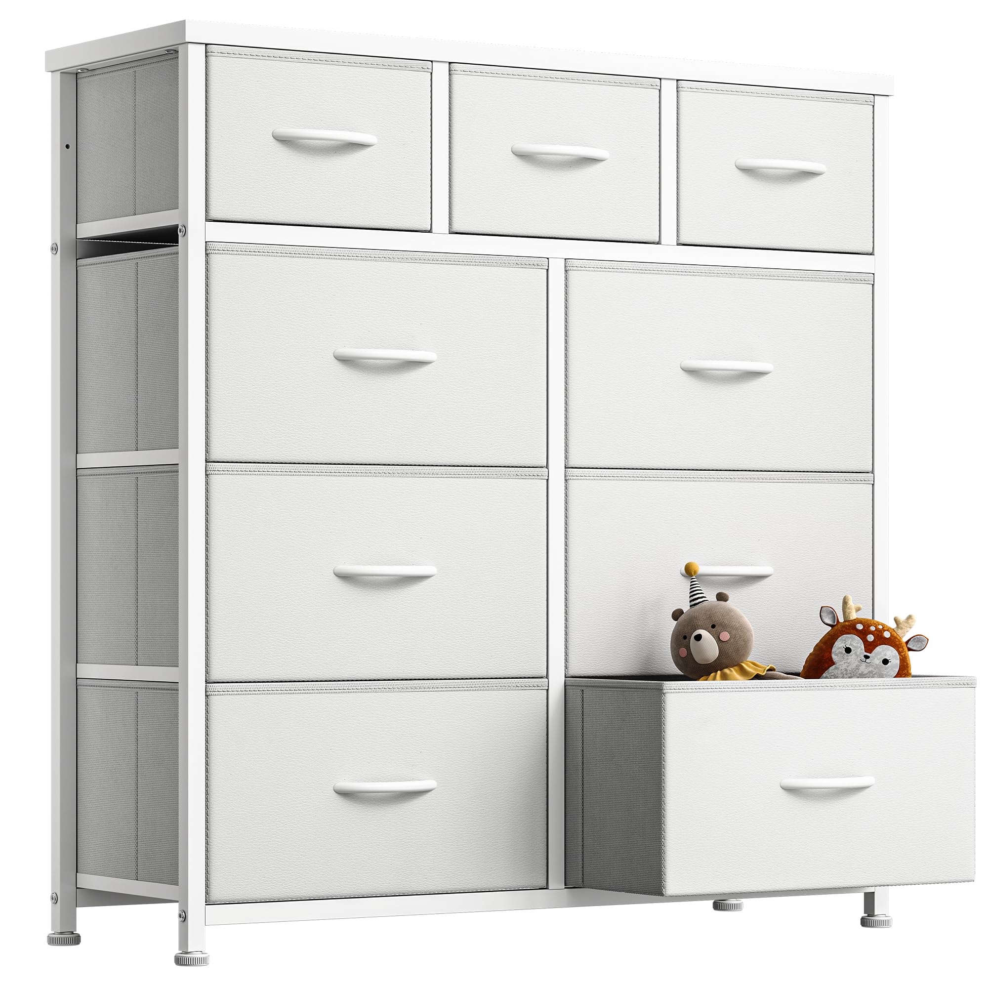 Maihail タンス チェスト4段 タンス 収納 洋服収納 洋服タンス 箪笥 たんす チェスト おしゃれ リビングチェスト 衣装棚 タンス チェスト おしゃれ 多機能 衣類収納 大容量4段9杯 幅8