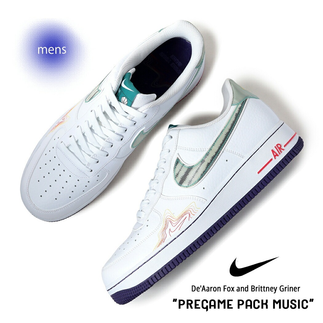 NIKE エアフォース スニーカー Air Force 1 Low × De Aaron Fox and Brittney Griner PREGAME PACK MUSIC ( コラボ メンズ CW