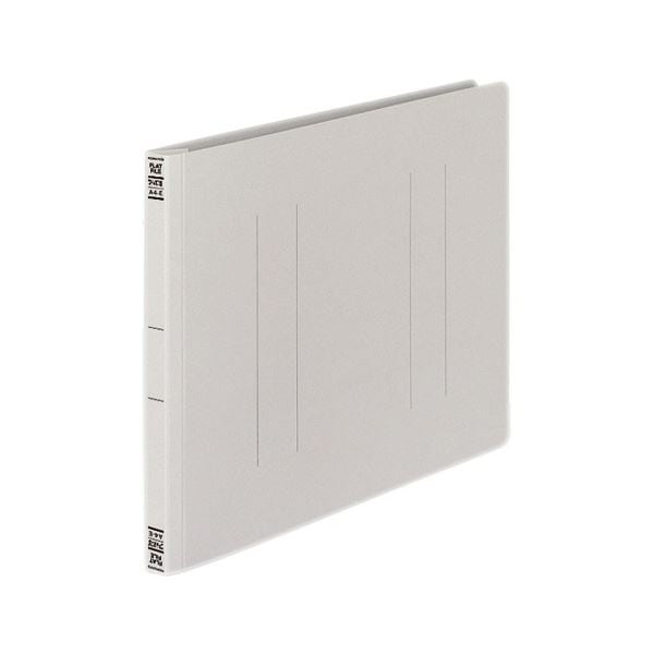 (まとめ) コクヨ フラットファイル(間伐材使用) A4ヨコ 150枚収容 背幅18mm グレー フ-VK15M 1セット(10冊) (×3セット)