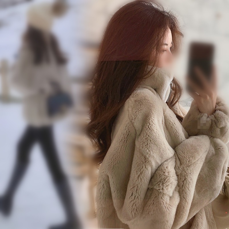 ベルベットジャケット 2024 レディース秋冬オールマッチ小さいスタイル小さい毛深い