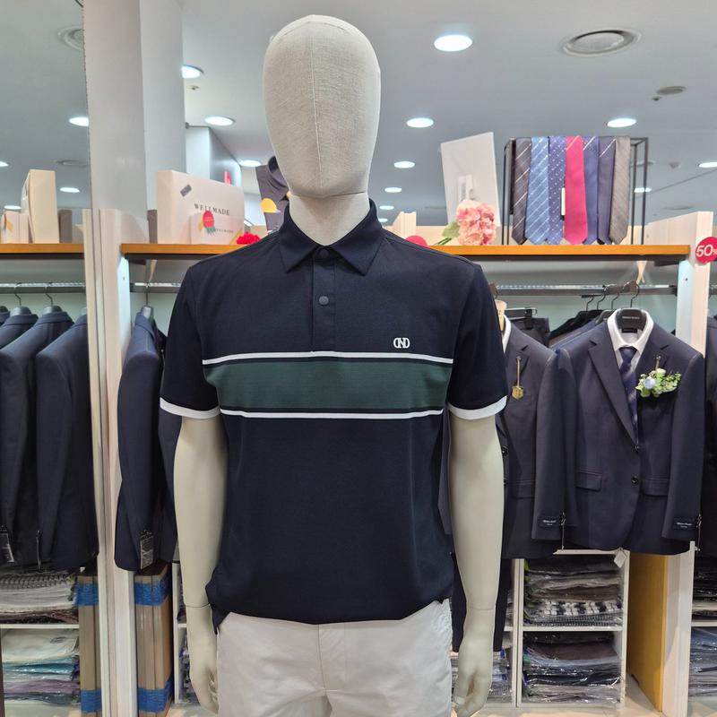 ワンポイントストライプTシャツ MITAS6M321156_DG