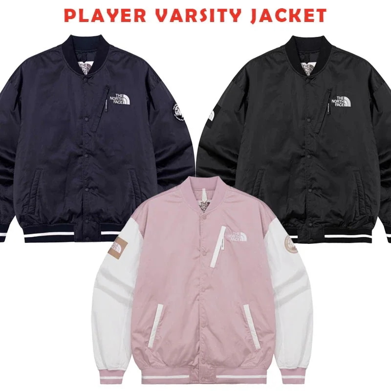 韓国正規品保証 MEGA SALE NJ3NQ60J PLAYER VARSITY JACKET デイリー 基本 着装 男子 女子 人気 韓国 ファッション 男女共用 アウトドア