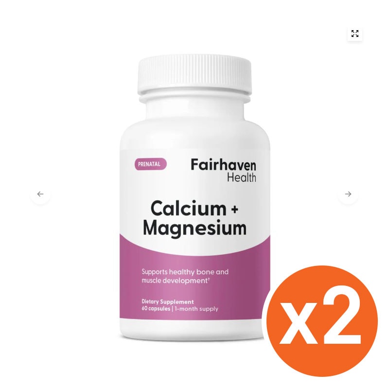 2個セットFairhaven Health Calcium Magnesium 妊娠準備栄養剤
