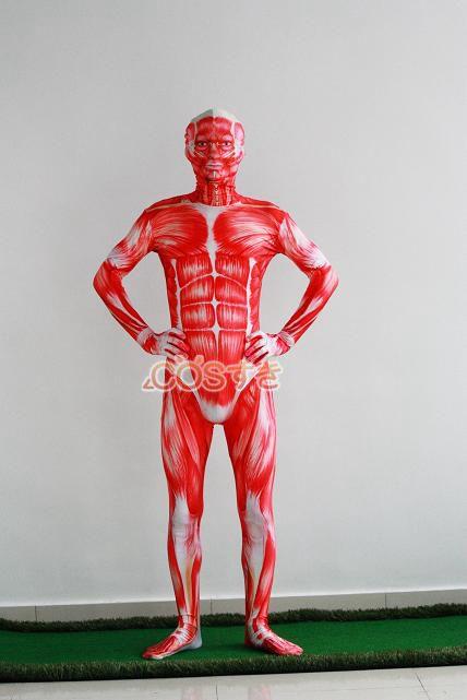 【新品開催 】全身タイツ 進撃巨人 超大型巨人 弾力と伸縮性あり コスプレ衣装 cosplay イベント ハロウイン パーティー 変装 仮装