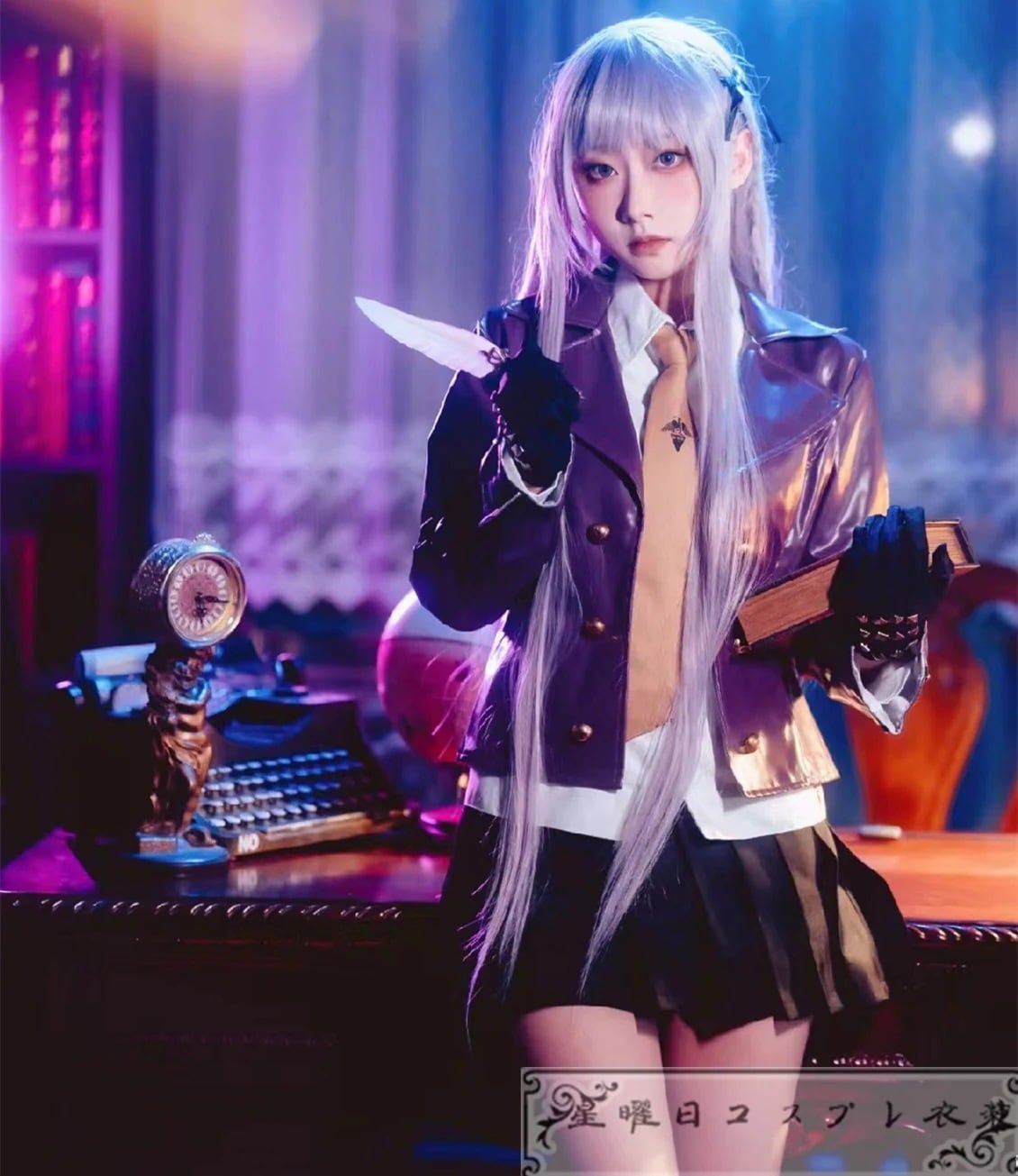 【新品】Dangan Ronpa ダンガンロンパ 霧切 響子 コスプレ衣装 ハロウィン 変装服 仮装品質良い 店舗お勧め