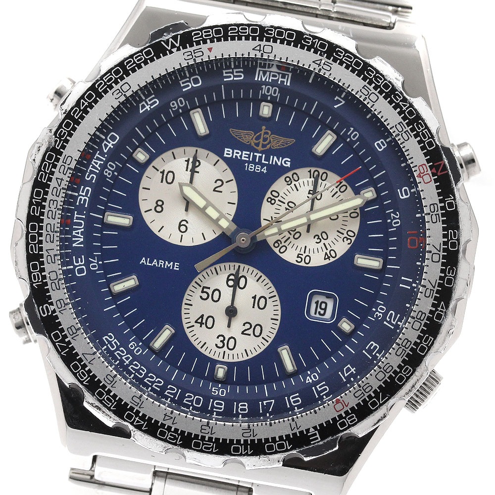 ブライトリング BREITLING A59028 ジュピターパイロット クロノグラフ クォーツ メンズ 保証書付き_943595【中古】